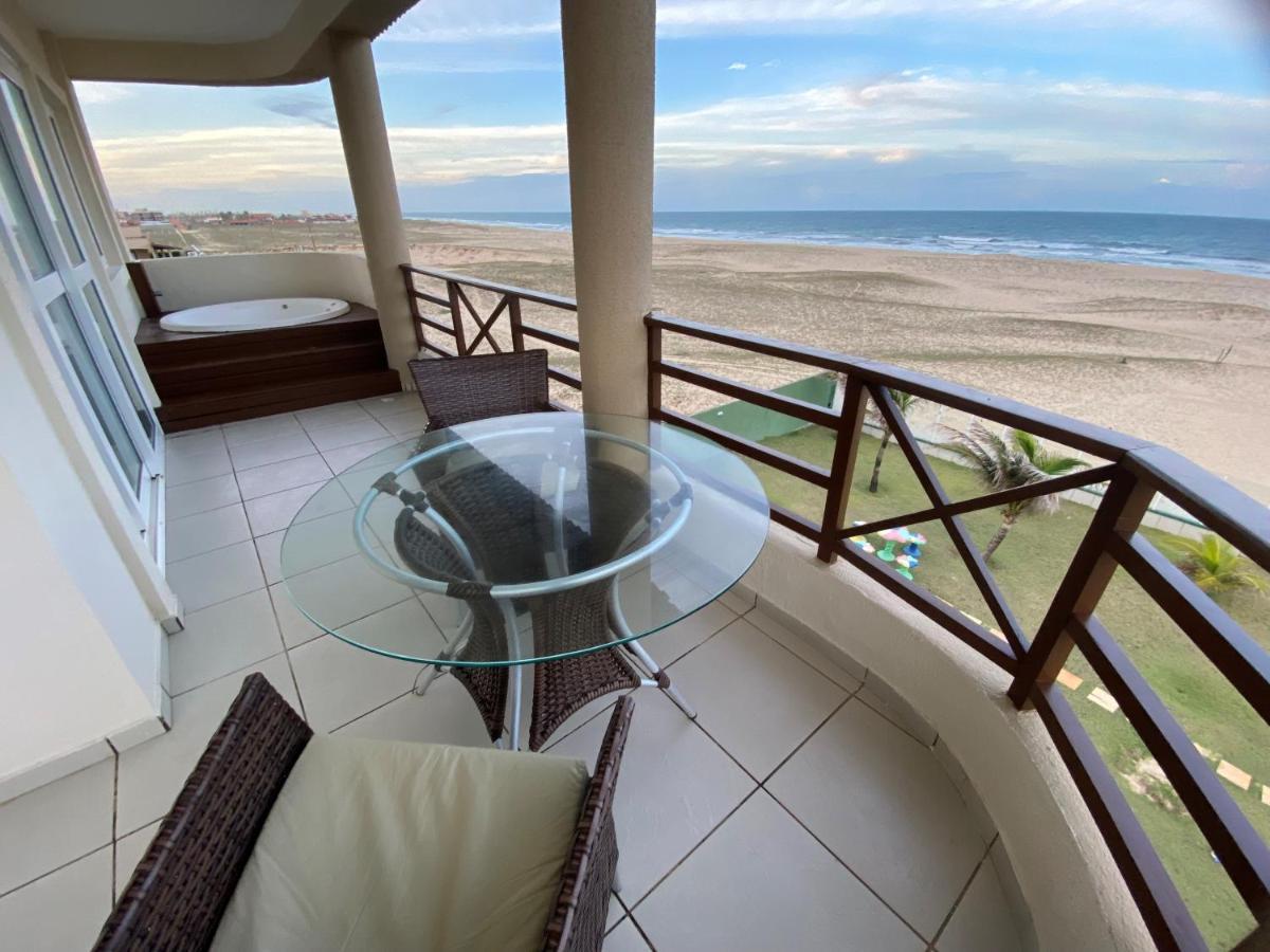 Beachfront Apt & Jacuzzi Taiba Bagian luar foto
