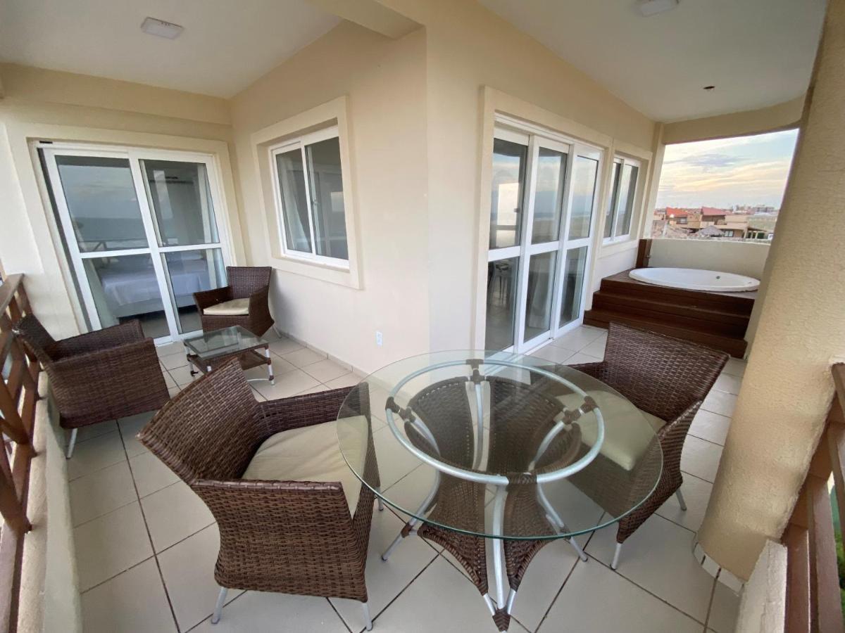Beachfront Apt & Jacuzzi Taiba Bagian luar foto